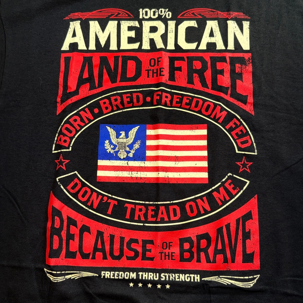 Delta Pro Weight Graphic T-Shirt Men XL Black‎ NWOT Patriotic Don't Tread On Me